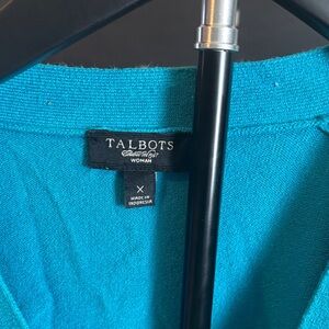 Talbots Vibrant Blue Knit Top